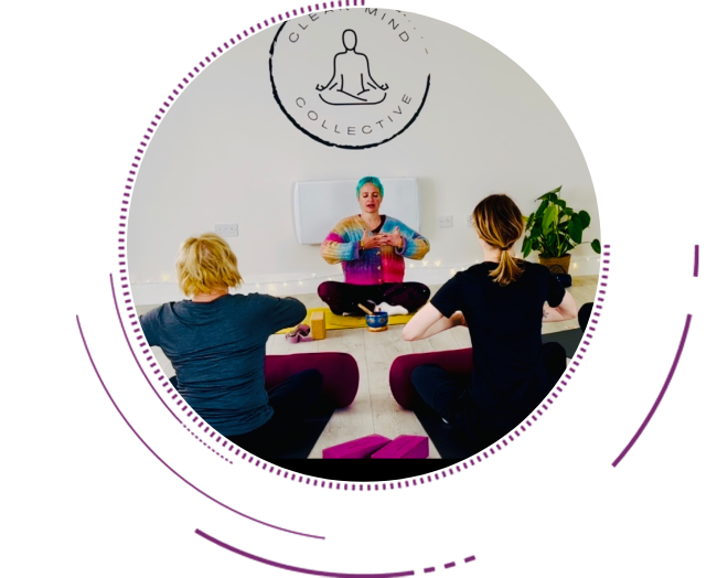 Yoga class in session